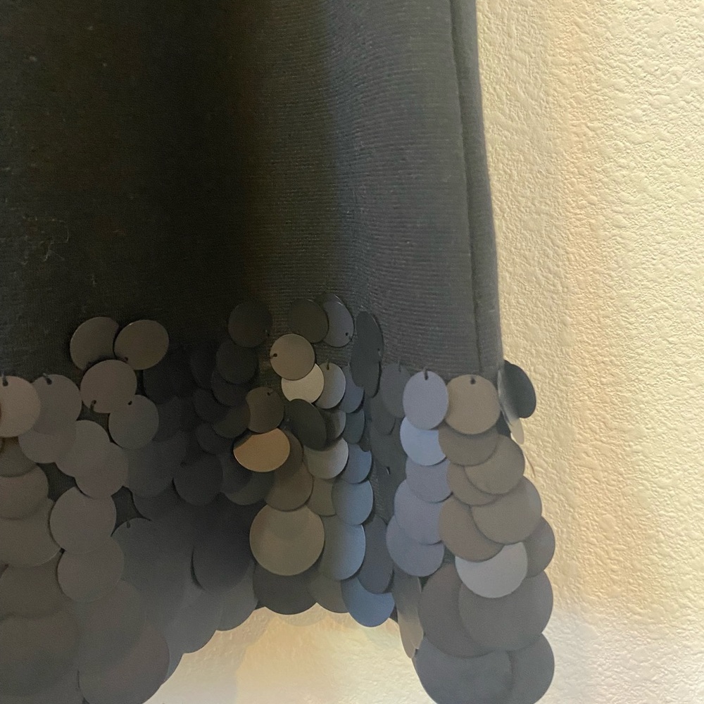 78% polyester, 18% rayon, 4% spandex the black women dress